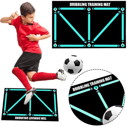 Durable non-slip football training mat Foldable carpet dribbling football training mat children's football indoor equipment