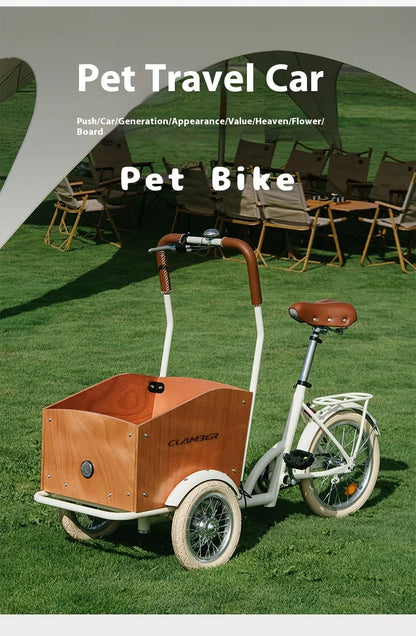 Lightweight Foldable Pet Stroller for Dogs and Cats – Universal Travel Cart Compatible with Bikes, Ideal for Outdoor Walks