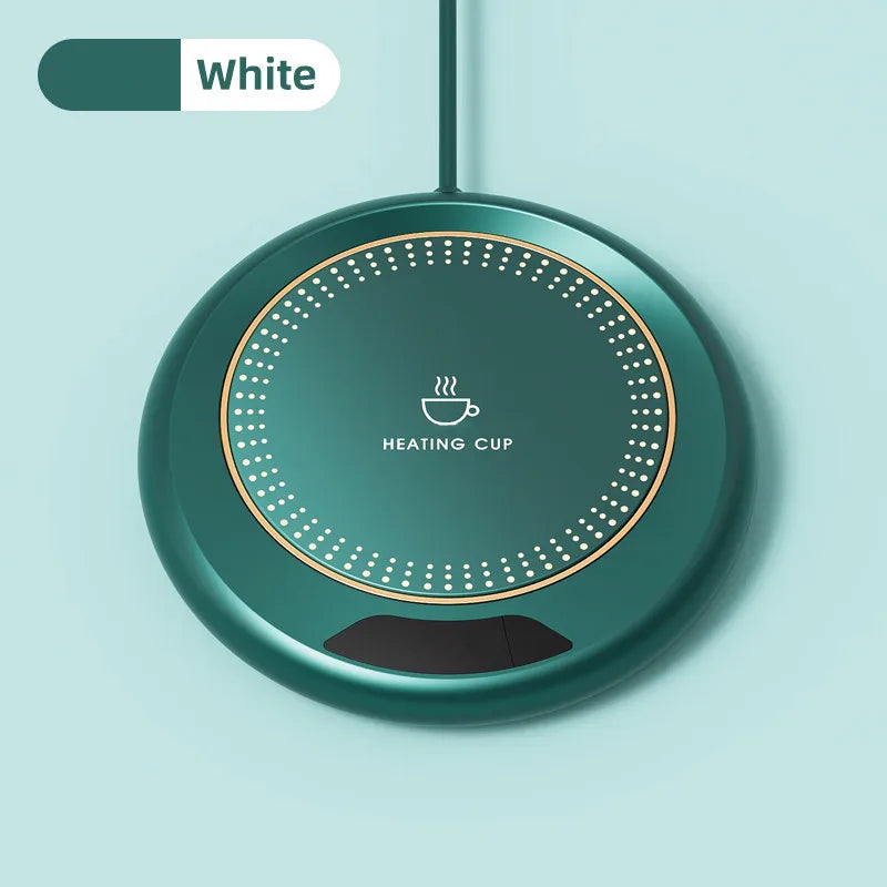 USB Thermostatic Heating Coaster for Home 3-Speed Adjustable Constant Temperature 55-65-75 Degrees Cappuccino Warmer