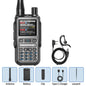 Baofeng UV-5R Mini Walkie Talkie Bluetooth Programming Wireless Copy Frequency Full Band 999CH AM FM Type-C Long Range Ham Radio