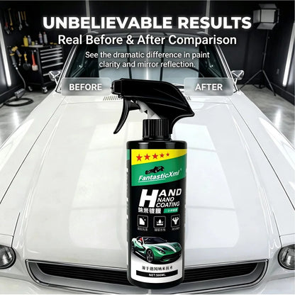 This 500ml large-capacity nano-ceramic paint coating protective liquid is suitable for DIY paint repair, anti-oxidation, anti-fading, hydrophobic, and anti-fouling applications. One bottle can be used on multiple car models a