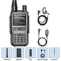 BAOFENG UV-5R Mini Walkie Talkie Full Band Bluetooth Programming Wireless Copy Frequency 2 PTT AM FM Type-C Long Range Ham Radio