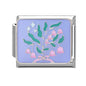 Fashion Drip Glaze Blue Eyes Colorful Butterfly Italian Charm Links Fit 9mm Stainless Steel Bracelet Jewelry DIY Making Beads