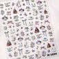 Colorful 5D Happy Birthday Nail Art Sticker Cake Candle Numbers Musical Note Cute Bear Stars Cherry Self Adhesive Manicure Decal