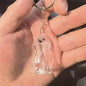 New Clear Puppy Hair Memorial Keepsake Capsule Pet's Dog Fur Container DIY Pendant Keychain Decor Pet Lovers Home Display Gifts
