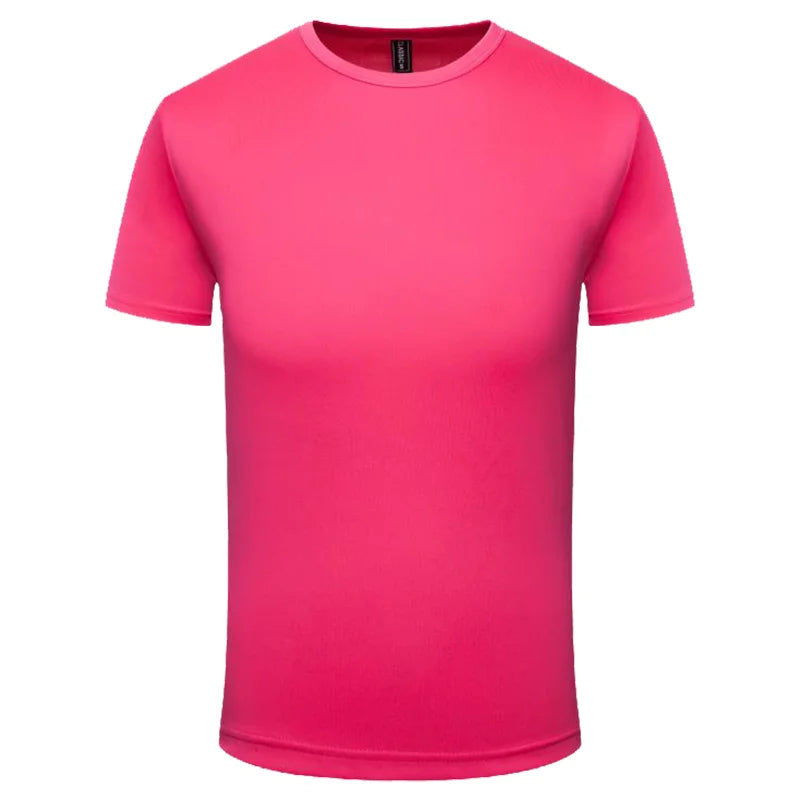 Summer Quick-drying T-shirt Custom Logo Breathable Sports Top Embroidery Personalized Logo Team Activity T-shirt Print Pattern