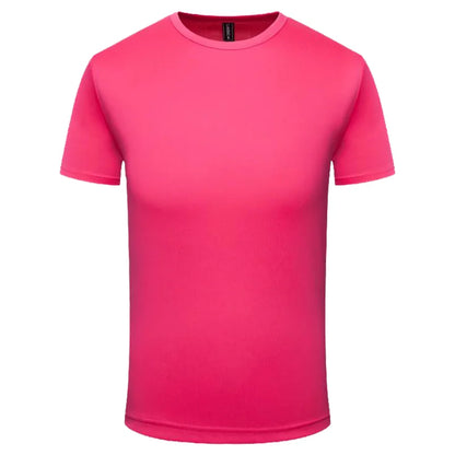 Summer Quick-drying T-shirt Custom Logo Breathable Sports Top Embroidery Personalized Logo Team Activity T-shirt Print Pattern