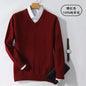 Super 100% Cashmere Sweater 2021 Men Pullover Autumn Winter Warm Classic V-neck Sweaters Male Jumper Jersey Hombre Pull Homme