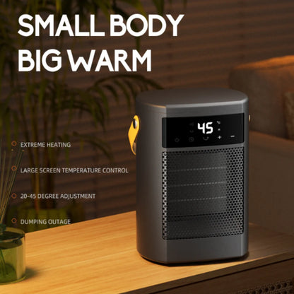 Portable ceramic heater mini room heater with thermostat quiet desk heater for home office