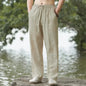 2025 New Men's Cotton Linen Pants Male Autumn New Breathable Solid Color Linen Trousers Fitness Streetwear S-3XL-5XL