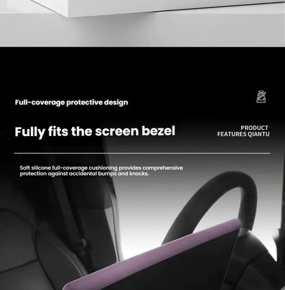 For Tesla Model Y/YL/3 Highland Center Console Wireless Charging Silicone Pad Cup Holder Mat Anti-slip black style accessories