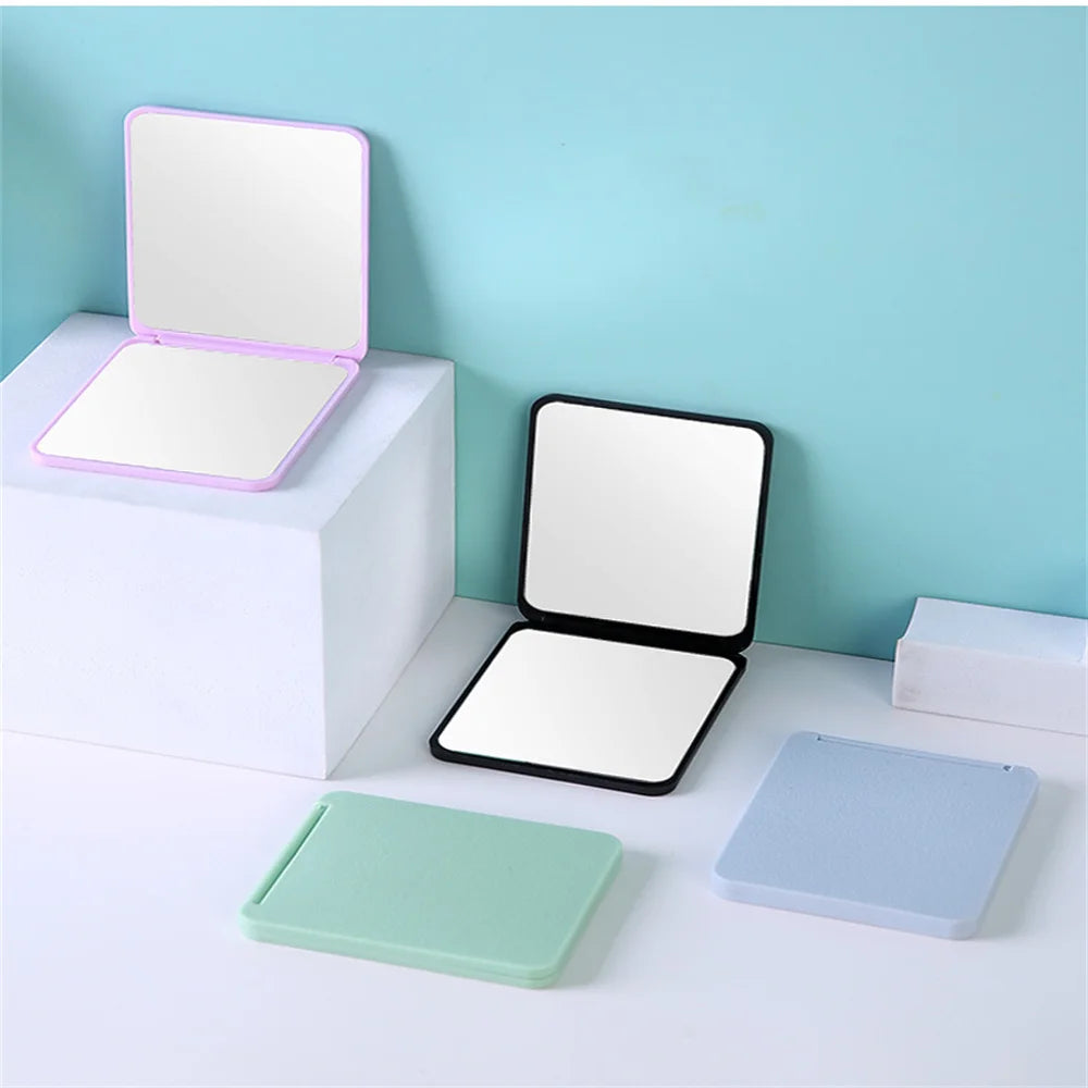 Foldable Makeup Mirror Portable Double-Sided Mirror Student Dormitory Desktop Small Gift Wholesale