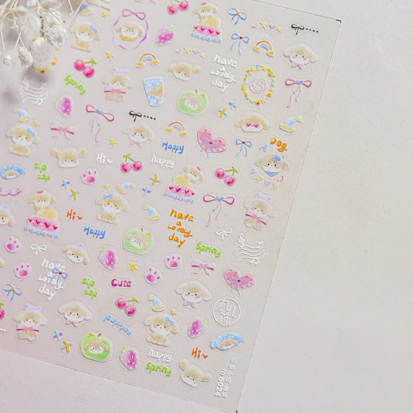 Ocean Shell Starfish Shell Conch Whale Dolphin Seahorse Coconut Tree Water Bubbles Self Adhesive Nail Art Sticker Manicure Decal