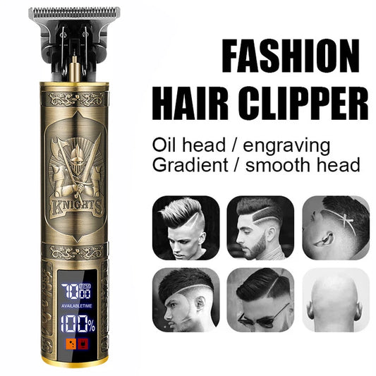 2026 Vintage Shaver Barber Cordless Hair Cutting Machine USB Charging Hair Trimmer Portable Hair Clipper Suitable For Men