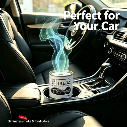 IKEDA 120ml Liquid Air Freshener with New Car Scent, Powerful Deodorizer for Car, Removes Cigarette Pet Odors, Continuous Freshn