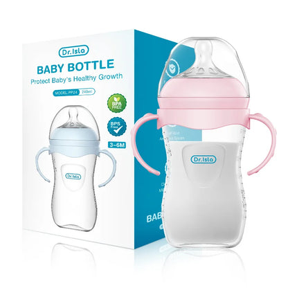Baby PP Bottle 150/240/330ML Newborn Baby Bottle with Handle Milk BottleFeeding Baby Bottles Newborn Feeding Supplies BPA-Free