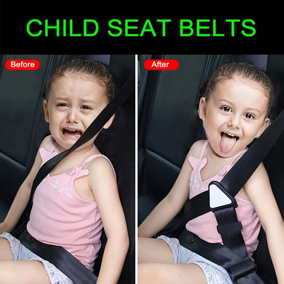 Child Safety Belts for Cars, Adjustable Fasteners, Anti-Neck-Strangling Seats, Simple and Convenient Limiters