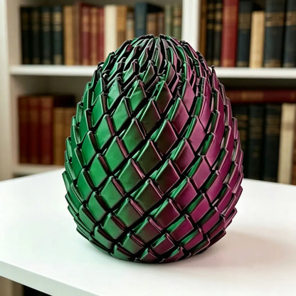 3D Printing Dragon Egg Stress Relief Model, Deformable Twist Egg, Creative Stress-Relief Gadget Desk Ornament