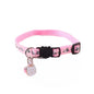 Adjustable Pet Cat Collar Quick Release Safety Buckle Anti-lost Cat Necklace Cat Pattern with Cat Face Pendant Bell