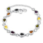 Noble Fine 925 Sterling Silver Elegant Charm Bracelets Zircon Chain Crystal Jewelry Fashion for Women Wedding Lady