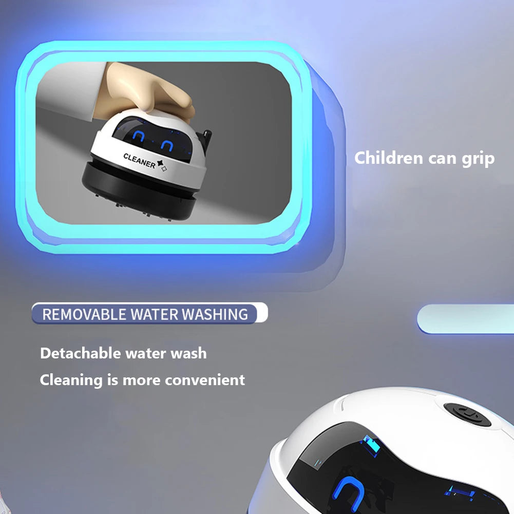 Handheld Mini Vacuum Cleaner Desk Table Dust Vacuum USB Charging Desktop Cleaner With Clean Brush For Home Office Table Sweeper