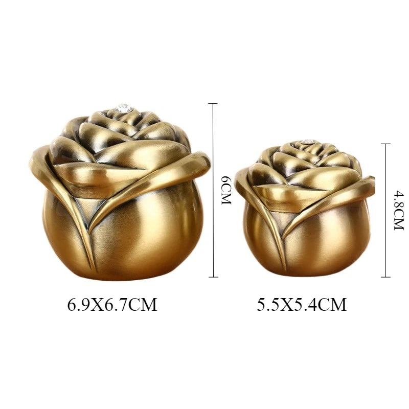 Mini Metal Rose Bud Pet Urns Ashes Cremation Memorials Gifts Small Animal Urns Ash Souvenir Funeral Keepsake Ashes Box Pets