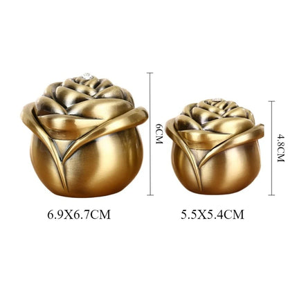 Mini Metal Rose Bud Pet Urns Ashes Cremation Memorials Gifts Small Animal Urns Ash Souvenir Funeral Keepsake Ashes Box Pets