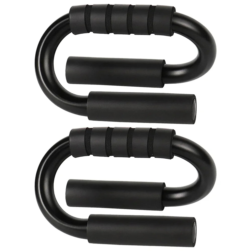 S-Type Push Up Support Anti-Skid Foam Handle Thickened Steel Pipe Household Fitness Equipment Pectoral Muscle Training Equipment