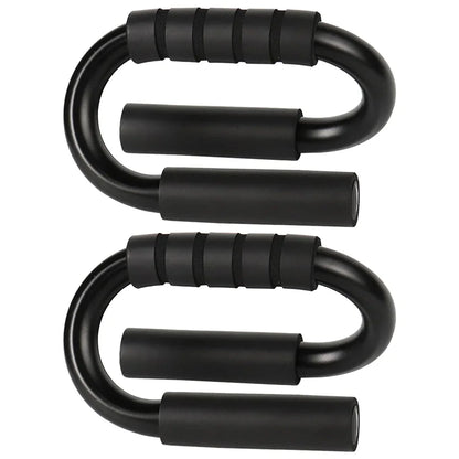 S-Type Push Up Support Anti-Skid Foam Handle Thickened Steel Pipe Household Fitness Equipment Pectoral Muscle Training Equipment