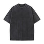 Cotton Short Sleeved T-shirt Summer Round Neck Loose and Base Shirt for Men Women Basic Tee
