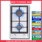 TopStrong  2-burner Stainless Steel with Automatic Flame Protection, Natural Gas Propane Built-in Gas Hob YYEUGCT-S02