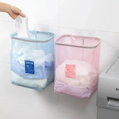 Foldable Wall Mounted Laundry Basket Dirty Clothes Storage Basket Toy Dust Bucket Home Laundry Hamper Dirty Clothes Storage Bag