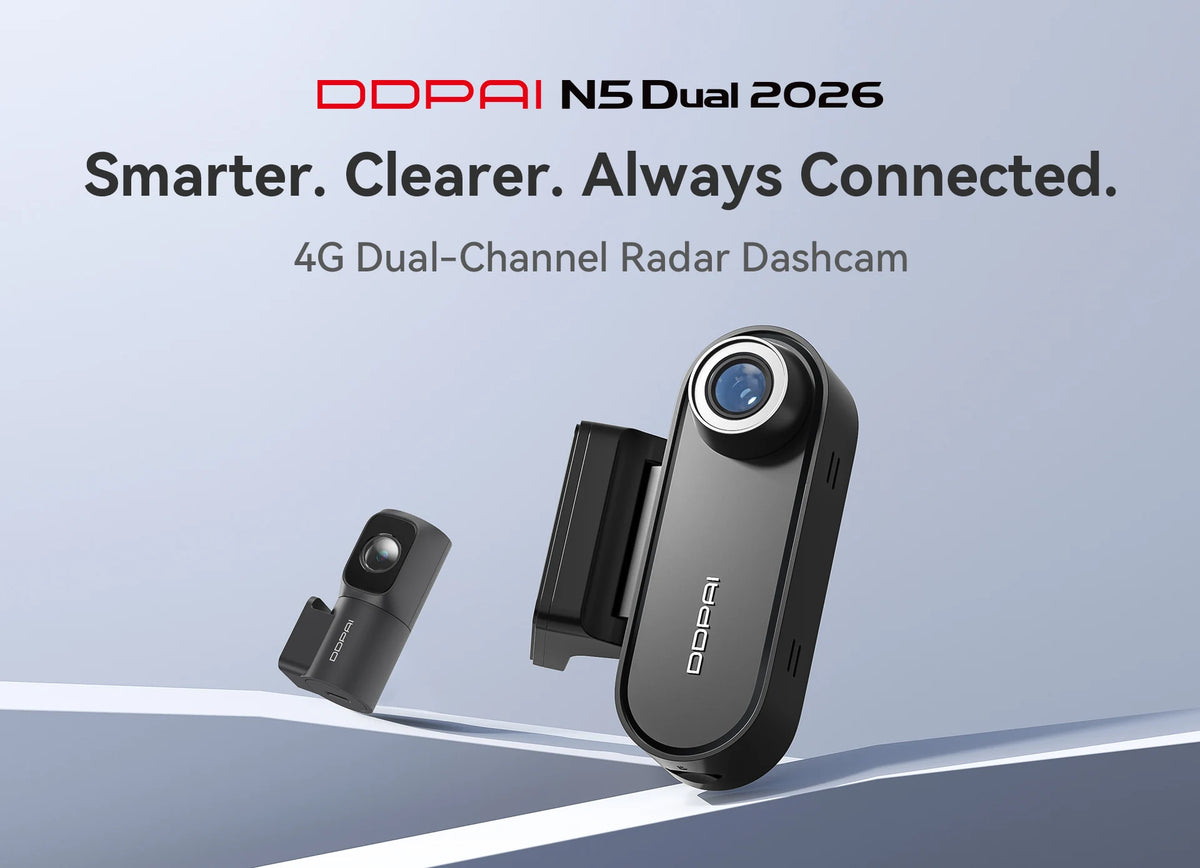 DDPAI Dash Cam N5 Dual Front and Rear 4K Ultra HD Resolution Dash Camera NightVIS ADAS GPS Auto Record