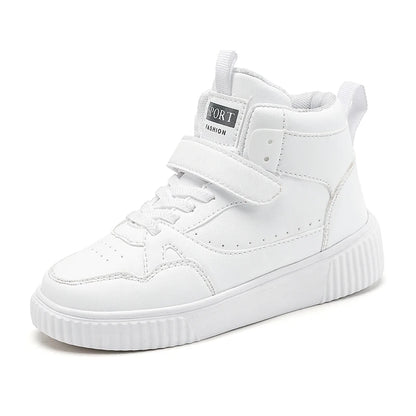 autumn boys sneaker high top children shoes luxury leather basketball shoes kids PU tennis sports shoes for boy size 28-39
