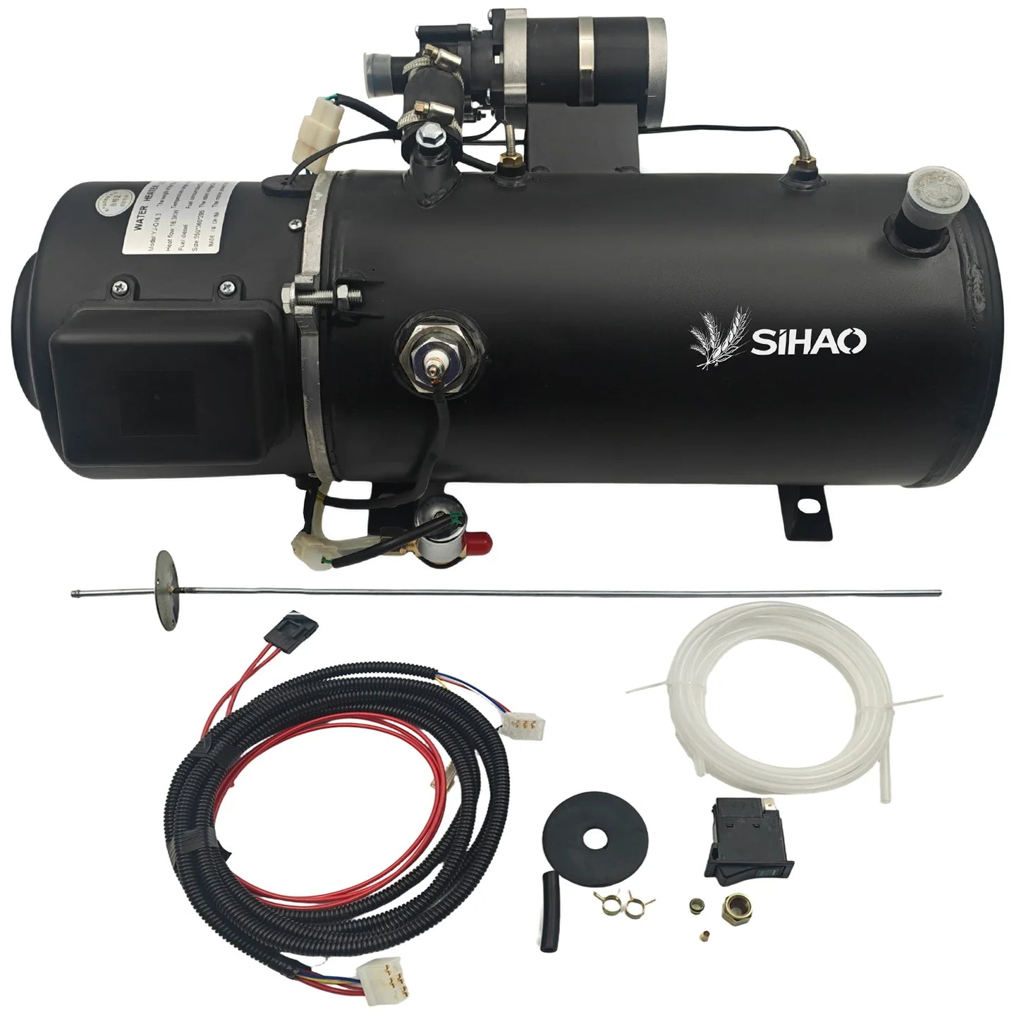 SIHAO 5KW 16.3KW Liquid Fuel Parking Heater Vehicle Auxiliary Heater Engine Startup Cabin Heating Windshield Anti-Frost Unit