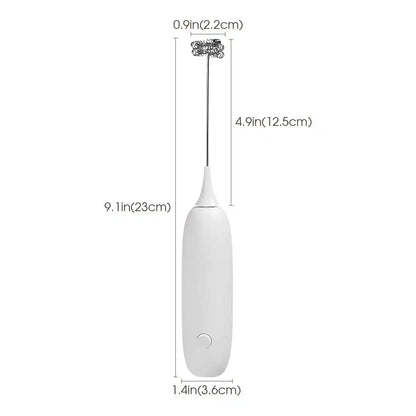 Electric Milk Frother Handheld Automatic Foam Maker for Coffee Cappuccino Latte Foamer Battery-powered Kitchen Whisk Tools