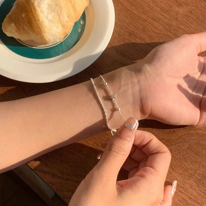 VENTFILLE 925 Sterling Silver Butterfly Bracelet for Girl Bead String Design Insect Fashion Versatile Jewelry Gift Dropshipping