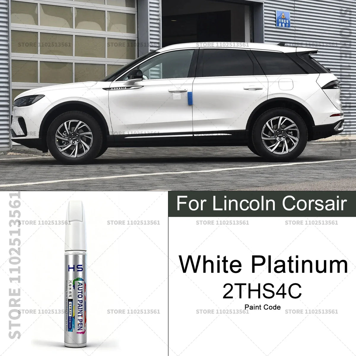 Car Paint Repair Pen For Lincoln Corsair Touch Up Scratch Remover DIY Auto Accessories Blue 157 Brown AR Platinum 2THS4C Black
