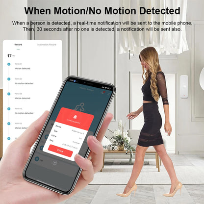Tuya WiFI Motion Sensor PIR Smart Human Body Home Burglar Sensor APP Remote Control Smart Life For Smart Home Work With Alexa