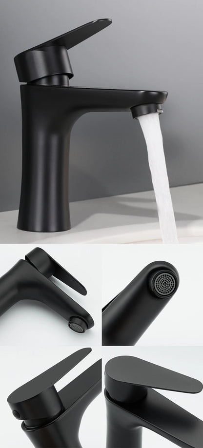 ULA G1/2 Basin Faucet Waterfall Bathroom Sink Faucet Hot Cold Water Mixer Tap Deck Mounted Bathroom Tap Crane Washbasin Tap