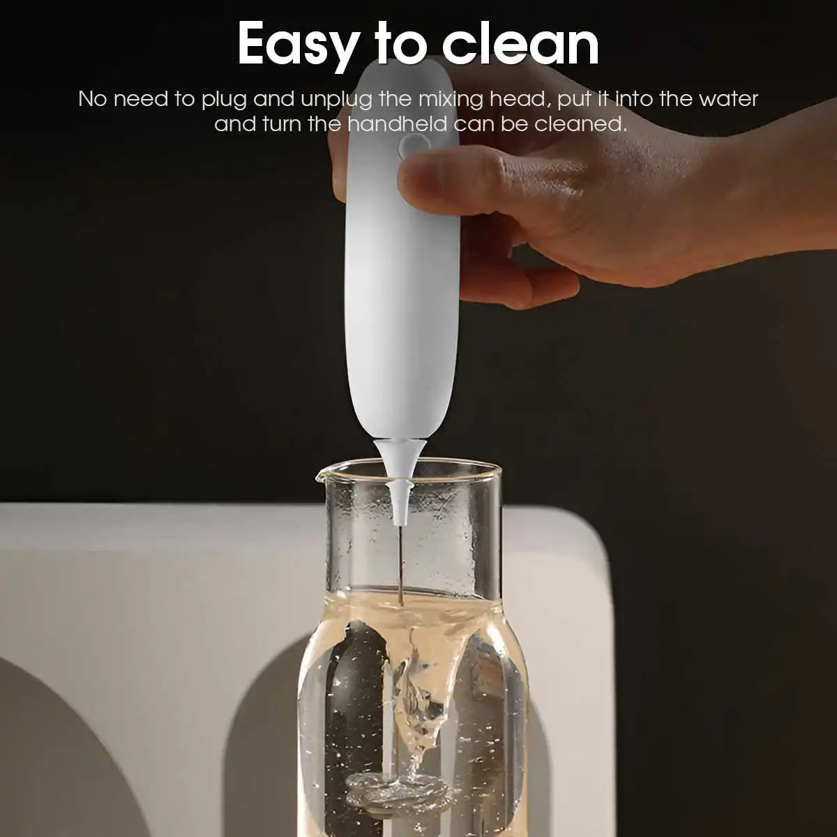 Electric Milk Frother Handheld Automatic Foam Maker for Coffee Cappuccino Latte Foamer Battery-powered Kitchen Whisk Tools