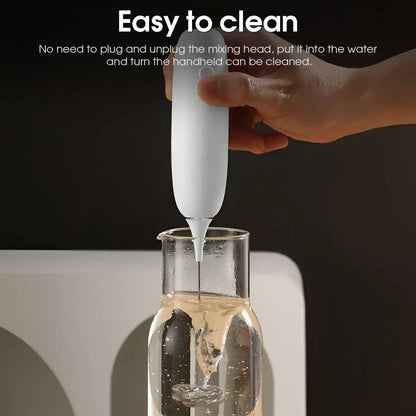 Electric Milk Frother Handheld Automatic Foam Maker for Coffee Cappuccino Latte Foamer Battery-powered Kitchen Whisk Tools