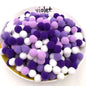 20/100/200/300/500pcs Cat Toys Cute Funny Stretch Plush Ball Cat Toy， Ball Creative Colorful Interactive Cat Puff Balls Chew Toy