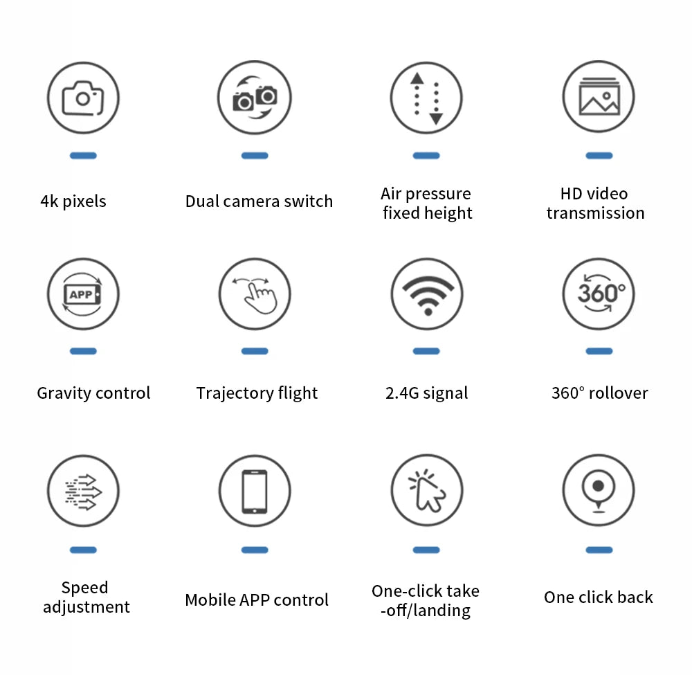 S529 New Drone 2.4G RC Quadcopter Drone 5G FPV WiFi Foldable With Mod Altitude Resistance NO Camera Wide-angle Shooting Boy Toy