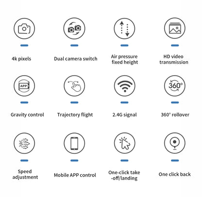 S529 New Drone 2.4G RC Quadcopter Drone 5G FPV WiFi Foldable With Mod Altitude Resistance NO Camera Wide-angle Shooting Boy Toy