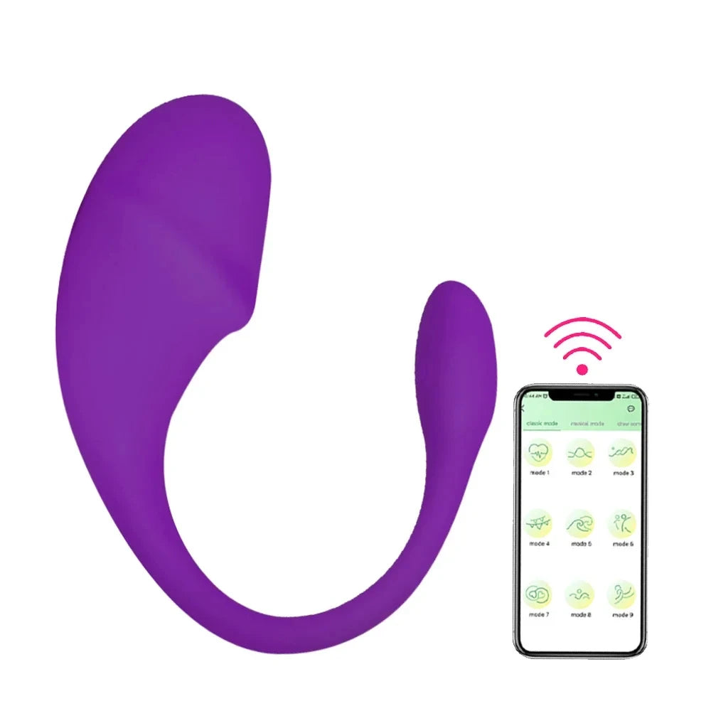 Wireless Bluetooth Dildo Vibrator Egg for Women APP Control Clitoris Stimulator Wearable G Spot Love Egg Adult Vibrating Sex Toy