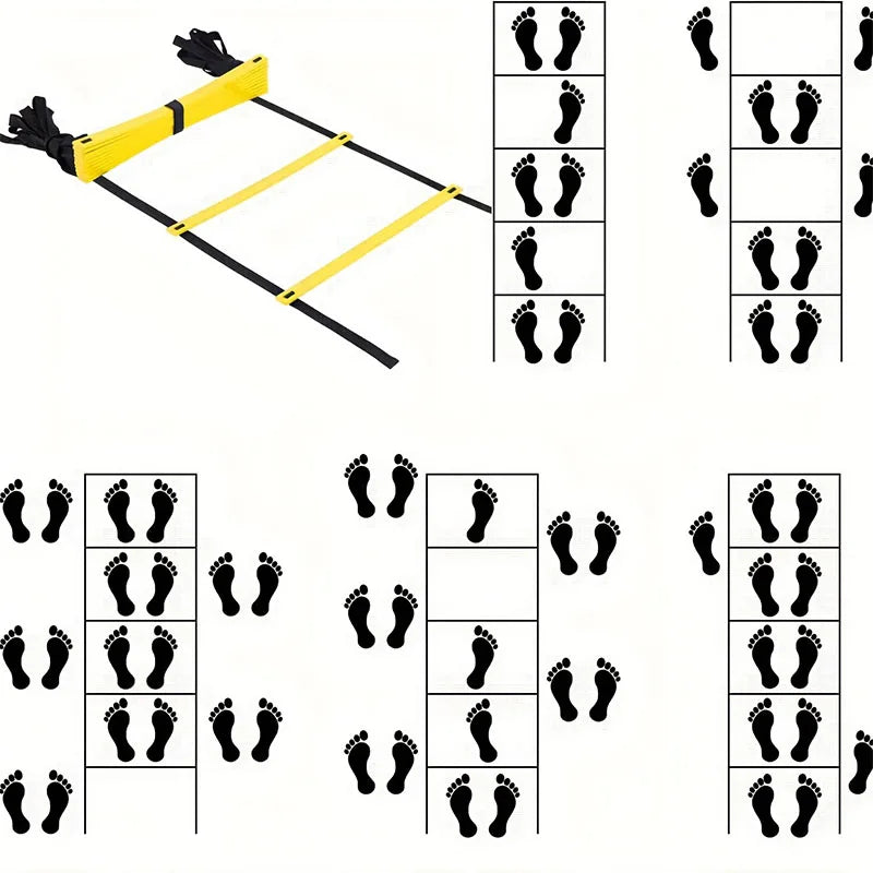 Agility Training Ladder for Kids, Speed Footwork Drill, Soccer Fitness & Coordination Workout Tool