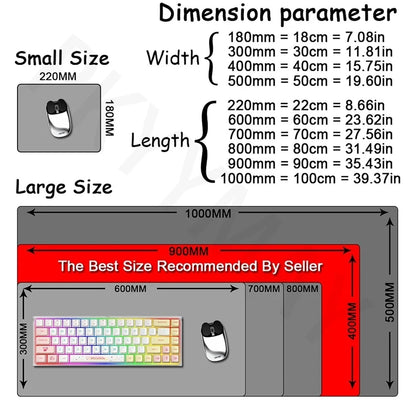 Large Gaming Mousepads Mouse Pad Computer Mousepad Geometric Mouse Mat 90x40cm Desk Pads For PC Keyboard Mats Table Rug