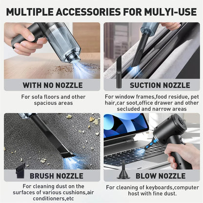 Portable Small Vacuum Cleaner For Multi Purpose Vehicles Small Household Pump Handheld Car Vacuum Cleaner
