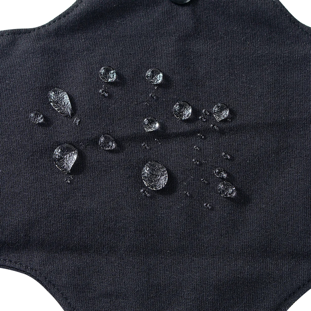 AI2 2PCS Black Pure Cotton Sanitary Pad Reusable Menstrual Pads Heavy Flow Women Menstrual Period Washable Sanitary Napkin